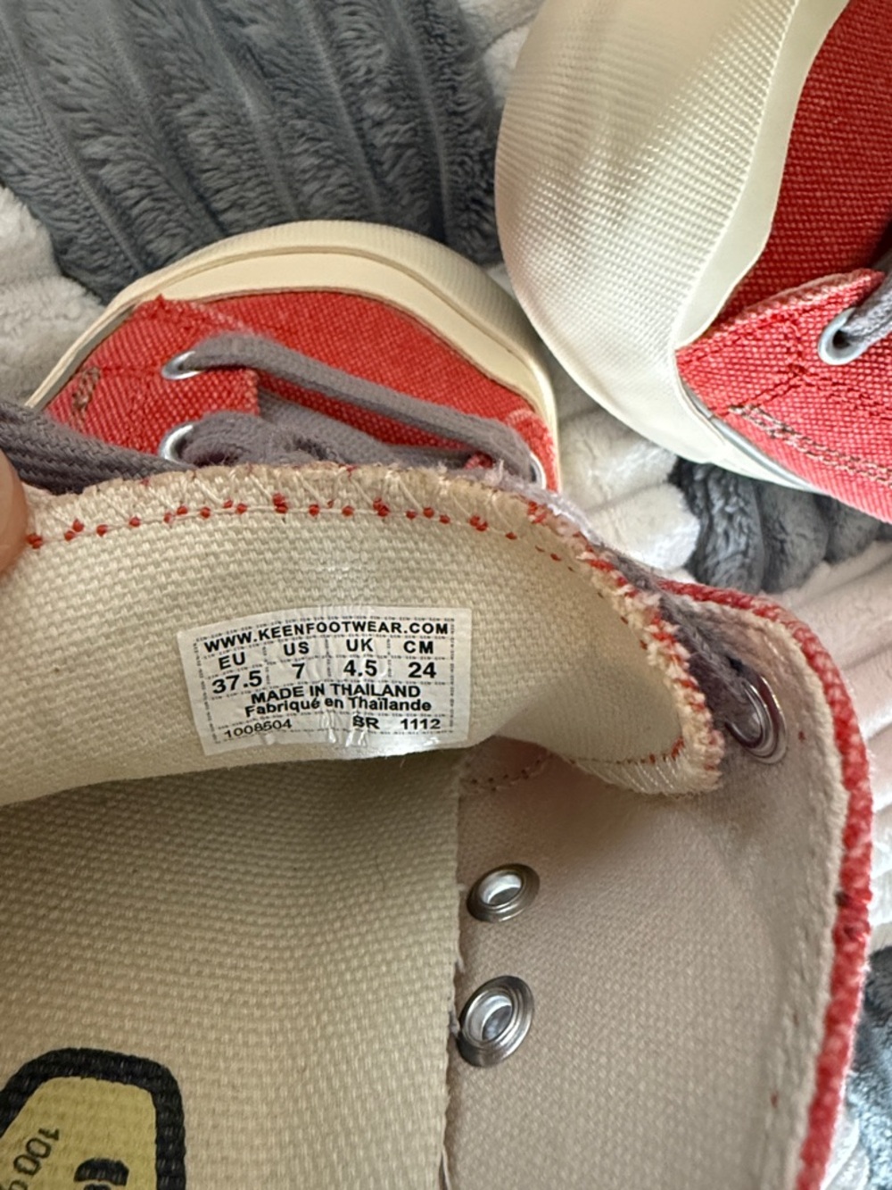 Keen Canvas Sneakers with Gray Laces - Picture 9 of 12